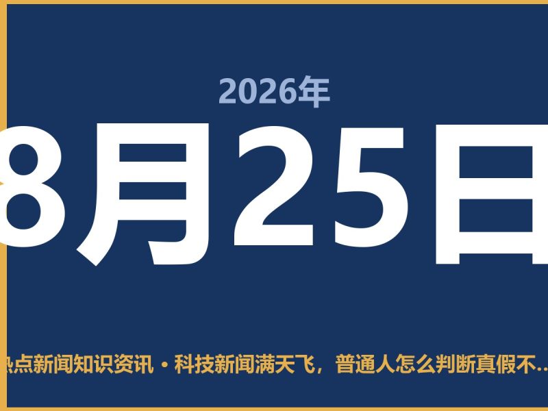 科技新闻满天飞,普通人怎么判断真假不踩坑?-抱朴网事俱乐部