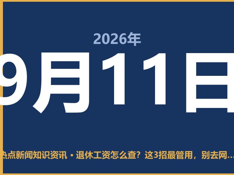 退休工资怎么查?这3招最管用,别去网点排大队了-抱朴网事俱乐部